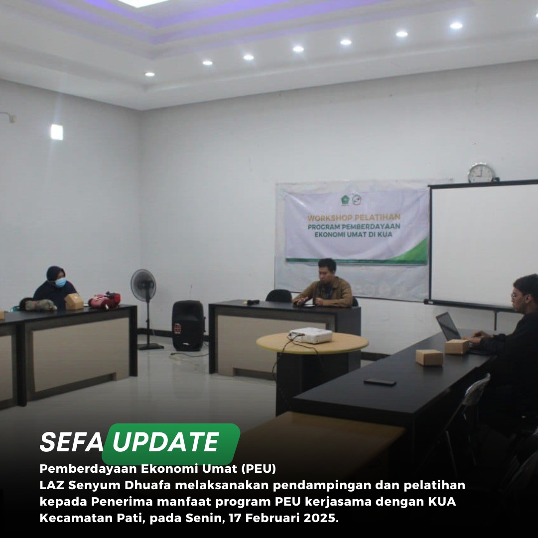 Workshop Pelatihan dan Pendampingan Program Pemberdayaan Ekonomi Umat Berkelanjutan